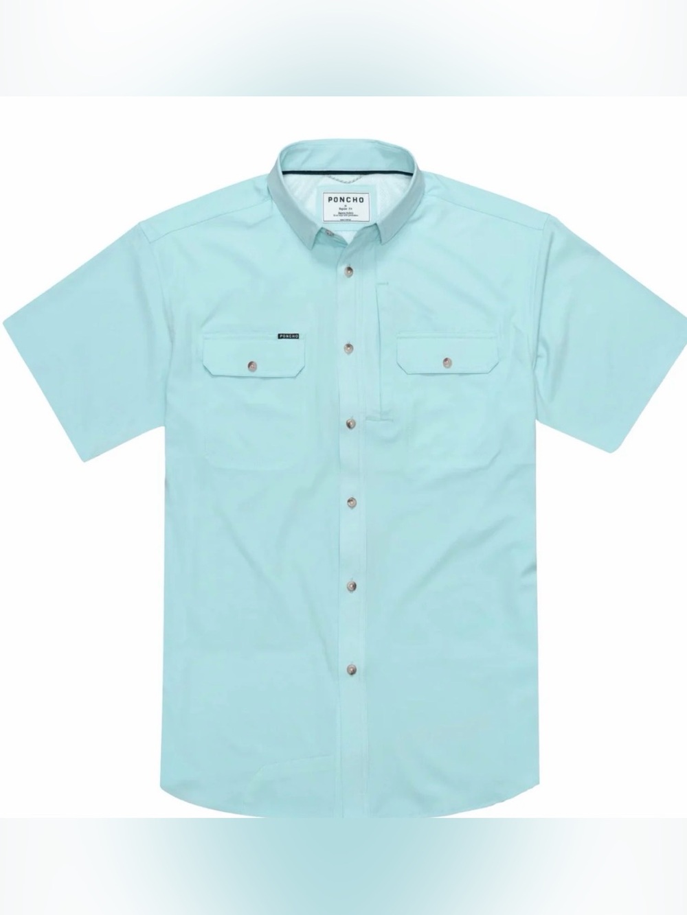 Poncho The Castaway Button Up Short Sleeve FLAW